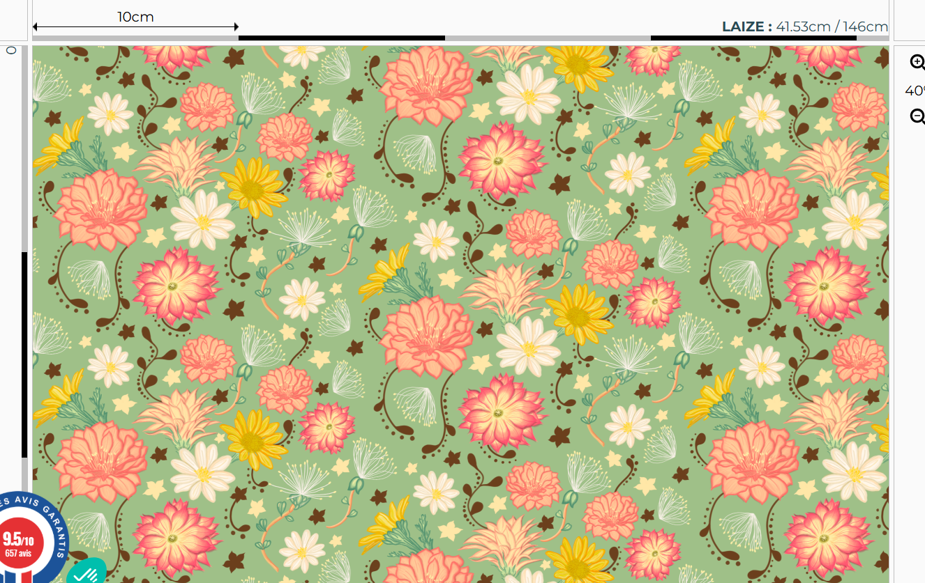 Nouveau – Popeline oeko-tex imprimé en France – Motif Egypte Scarabées- Eclat du Nil – Fond Sable
