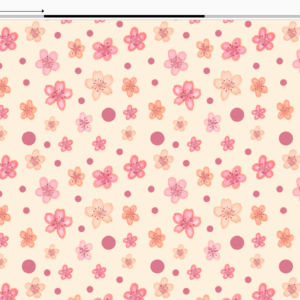 Velours oeko-tex imprimé en France – Motif Sakura – Fleurs de Cerisiers – Fond Ecru