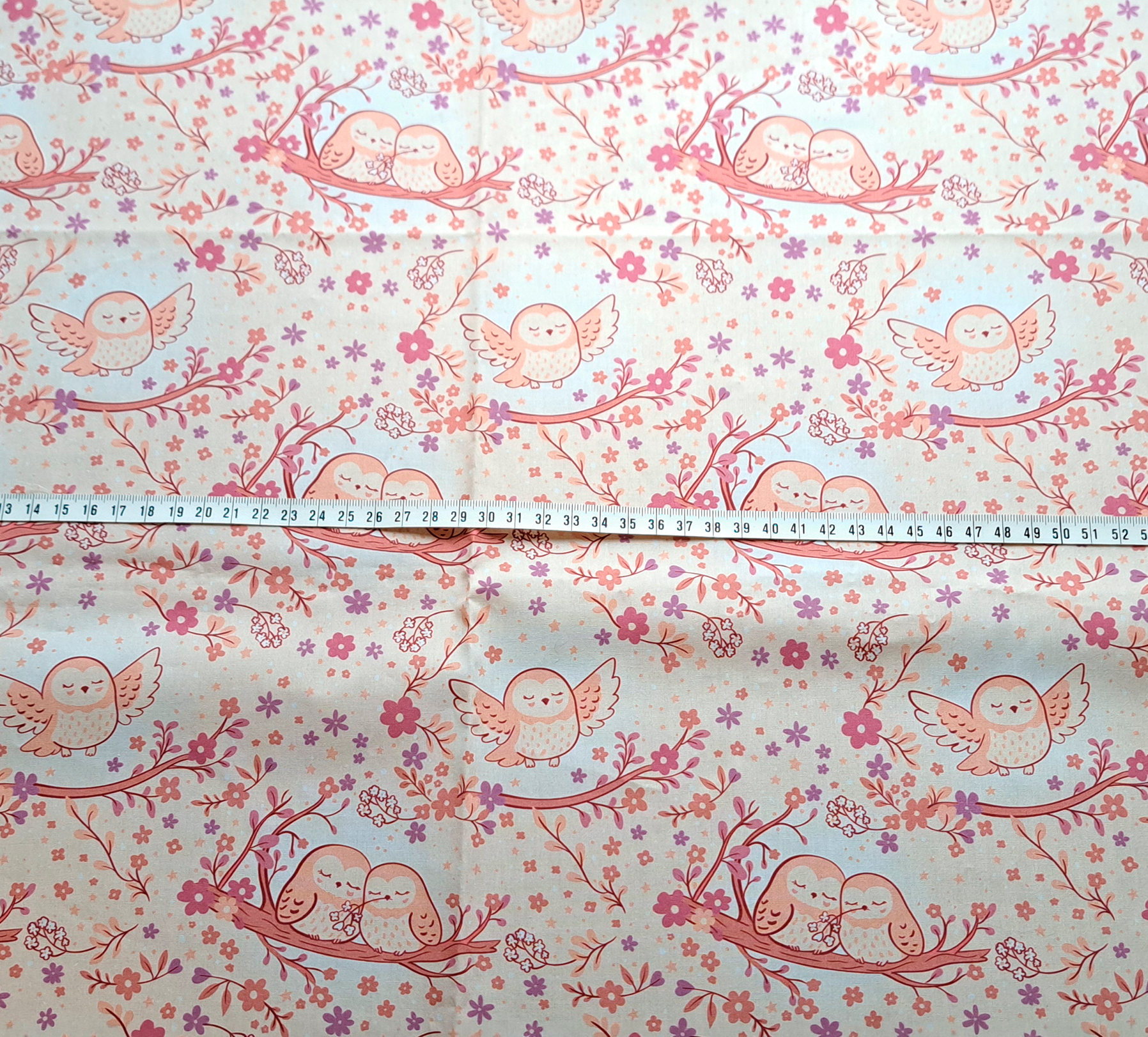 Nouveau – Popeline oeko-tex imprimé en France – Motif Au coeur de la douceur – Fond Ecru Nouveau - Popeline oeko-tex imprimé en France - Motif Au coeur de la douceur - Fond Ecru – Image 2