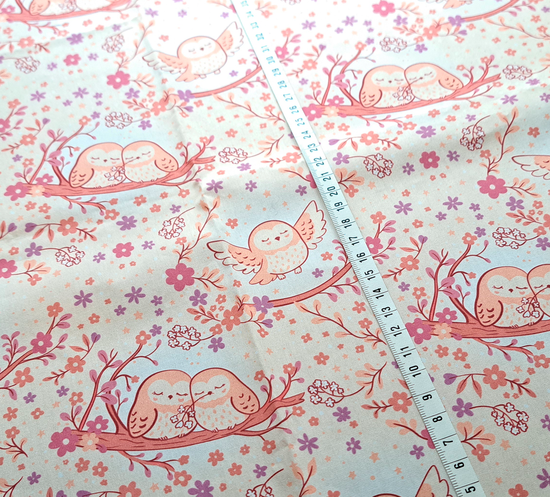 Nouveau – Popeline oeko-tex imprimé en France – Motif Au coeur de la douceur – Fond Ecru Nouveau - Popeline oeko-tex imprimé en France - Motif Au coeur de la douceur - Fond Ecru – Image 5