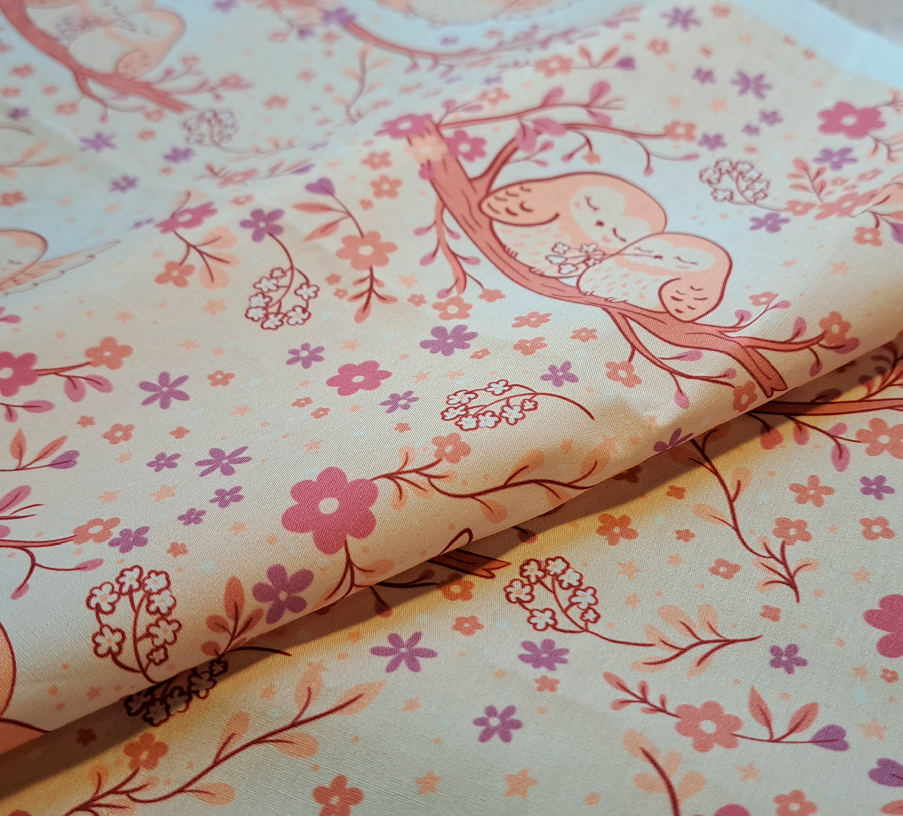 Nouveau – Popeline oeko-tex imprimé en France – Motif Au coeur de la douceur – Fond Ecru Nouveau - Popeline oeko-tex imprimé en France - Motif Au coeur de la douceur - Fond Ecru – Image 8