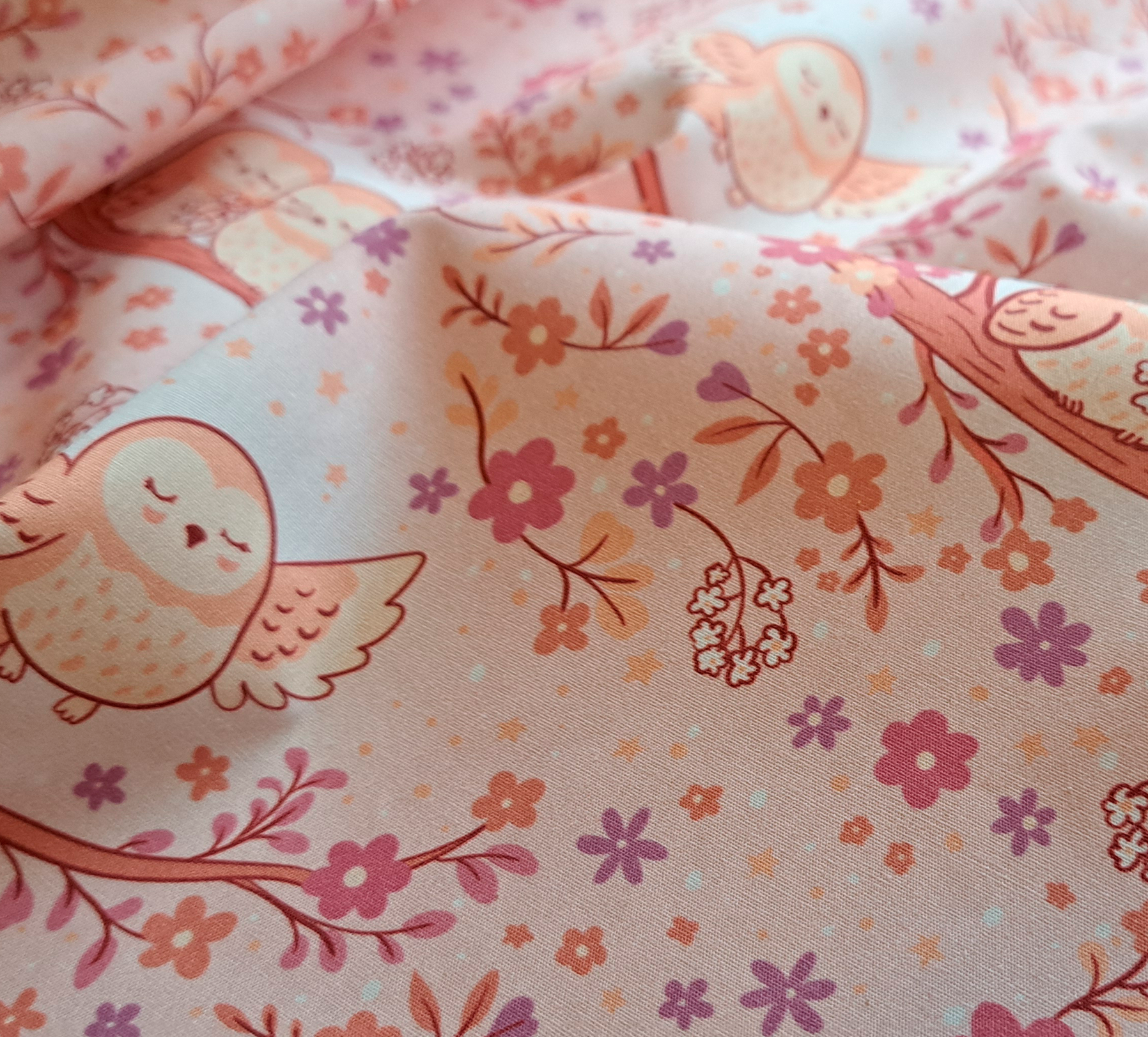 Nouveau – Popeline oeko-tex imprimé en France – Motif Au coeur de la douceur – Fond Saumon Nouveau - Popeline oeko-tex imprimé en France - Motif Au coeur de la douceur - Fond Saumon – Image 7