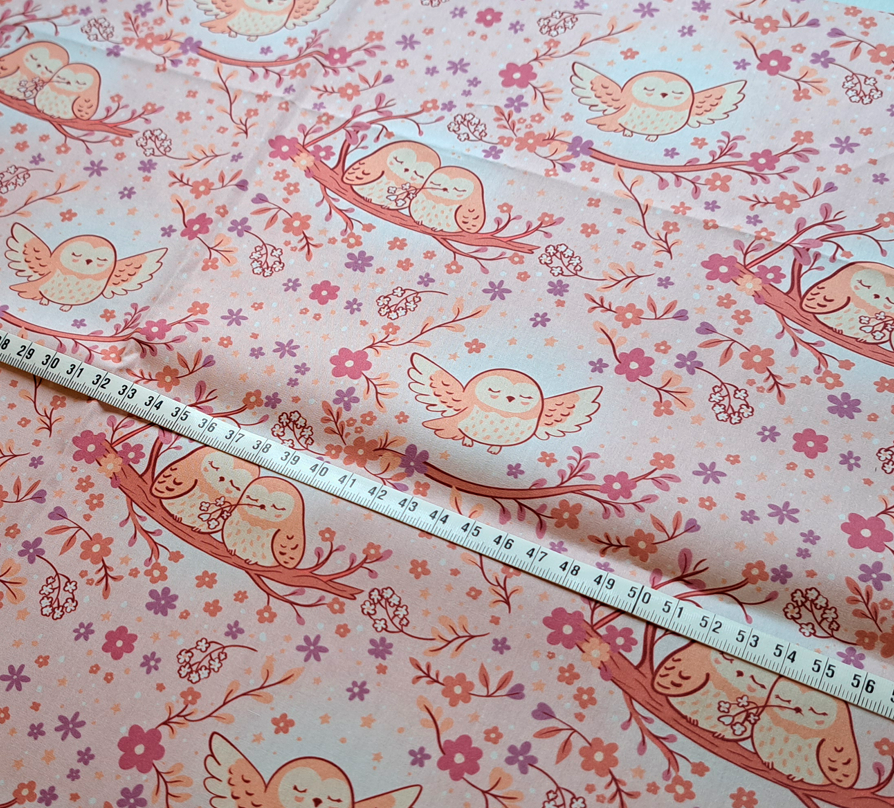 Nouveau – Popeline oeko-tex imprimé en France – Motif Au coeur de la douceur – Fond Saumon Nouveau - Popeline oeko-tex imprimé en France - Motif Au coeur de la douceur - Fond Saumon – Image 13