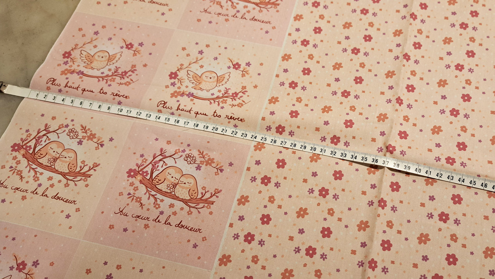 Nouveau – Popeline oeko-tex imprimé en France – Motif Panneau créatif Chouettes Nyctales – Fond Ecru Nouveau - Popeline oeko-tex imprimé en France - Motif Panneau créatif Chouettes Nyctales - Fond Ecru – Image 4