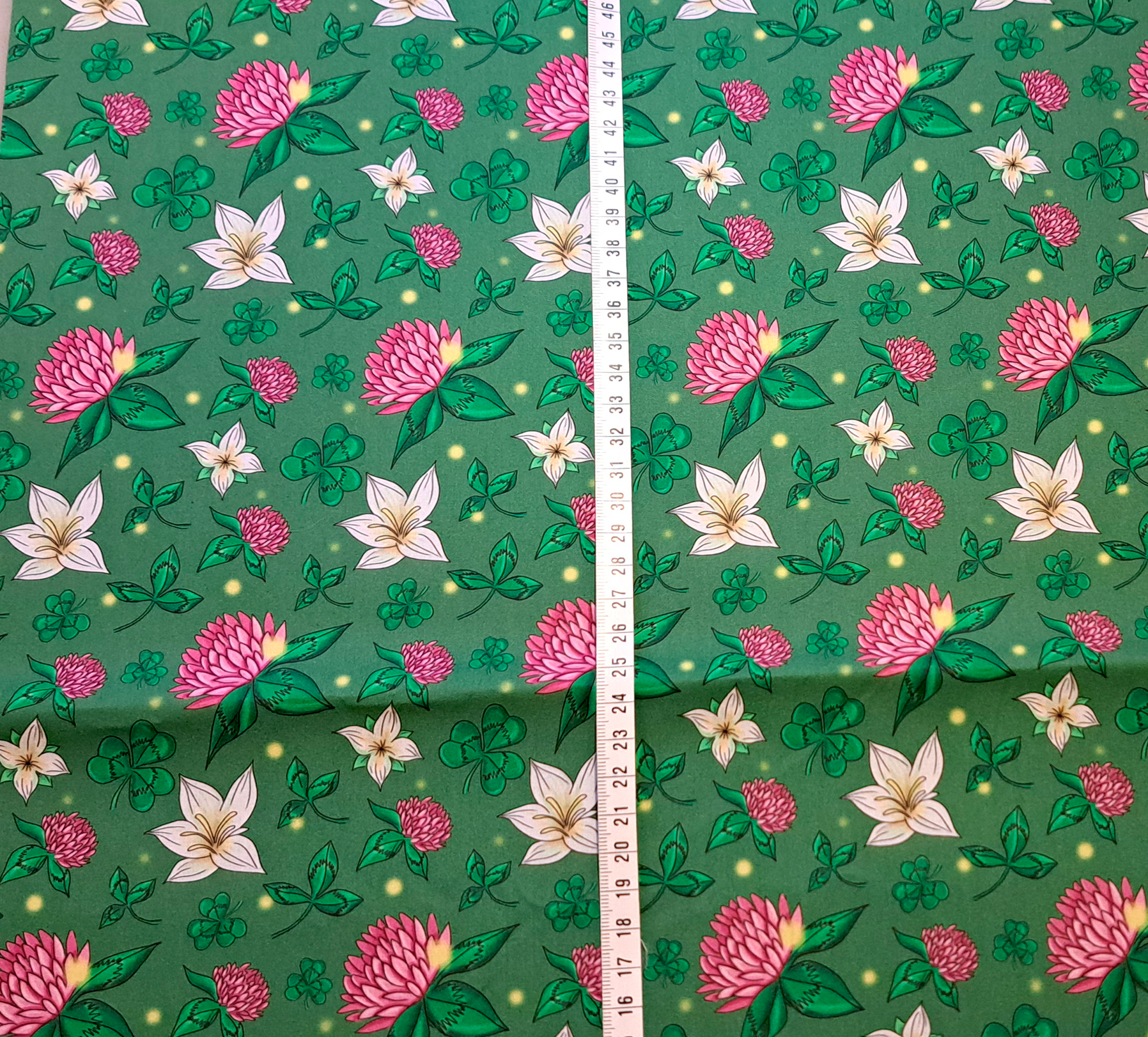 Nouveau – Popeline gots et oeko-tex imprimé en France – Motif simplifié associé Le Jardin des Fées – Fond Vert printanier Nouveau - Popeline gots et oeko-tex imprimé en France - Motif simplifié associé Le Jardin des Fées - Fond Vert printanier – Image 6