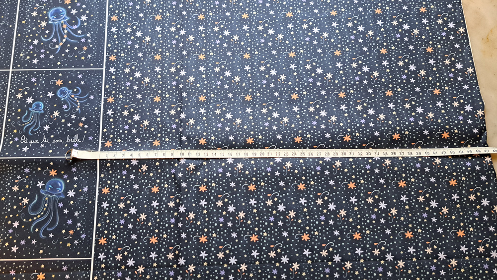 Nouveau – Popeline oeko-tex imprimée en France – Motif Panneau créatif Méduses Stellaires – Fond Marine Nouveau - Popeline oeko-tex imprimée en France - Motif Panneau créatif Méduses Stellaires - Fond Marine – Image 7