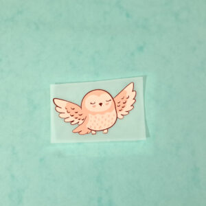 MINI TRANSFERT TEXTILE — PETITE NYCTALE EN VOL