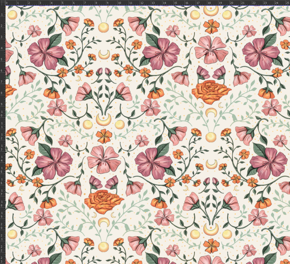 Nouveau – Popeline — Le Bourdon enchanté (version florale) fond écru | Motif poétique et lumineux Nouveau - Popeline — Le Bourdon enchanté (version florale) fond écru | Motif poétique et lumineux – Image 4