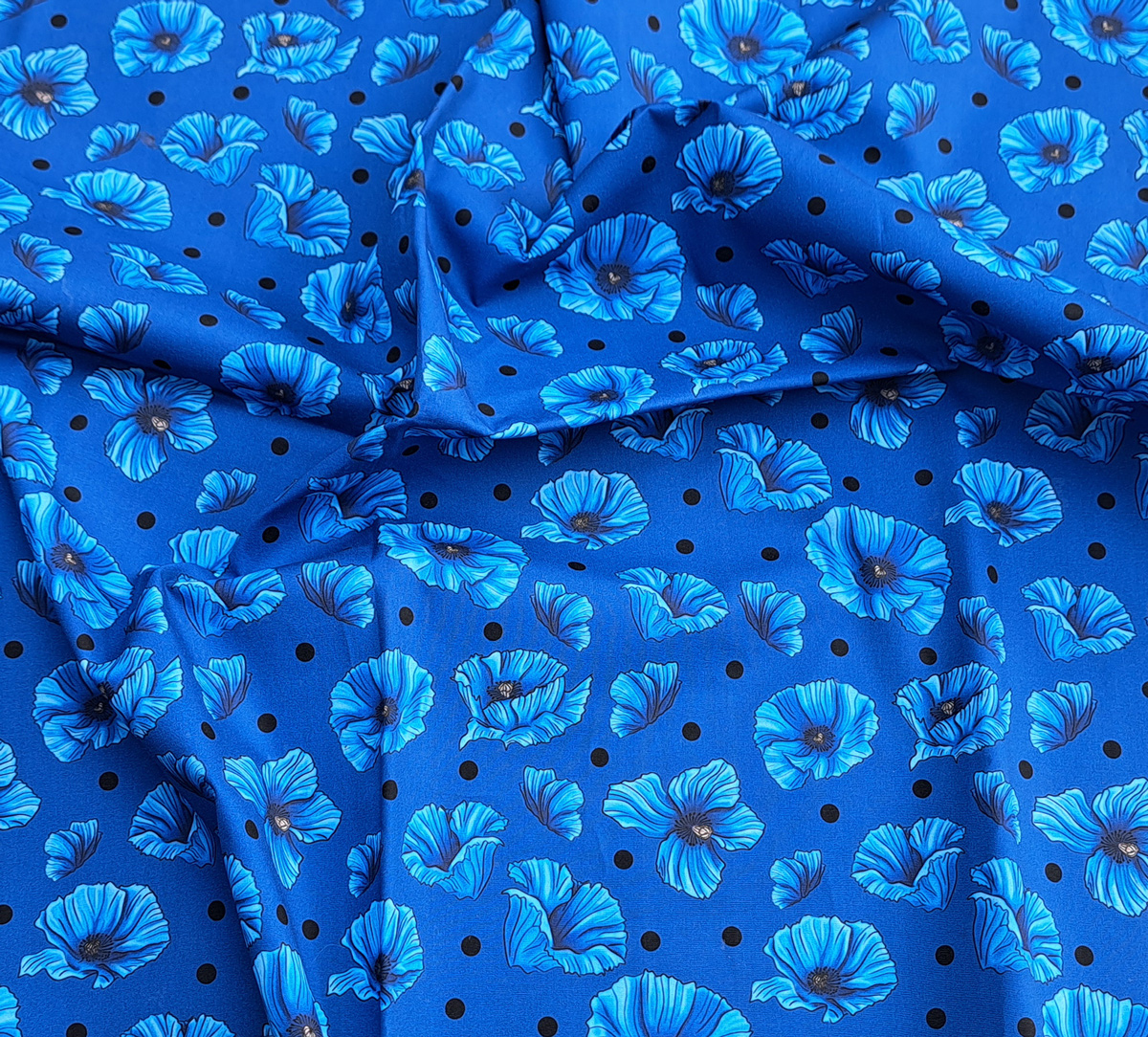Nouveau – Popeline — Promesse du Geai version Florale – Fond Ecru | Motif estival et lumineux