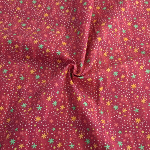 Nouveau – Popeline — Motif Floral simplifié – Méduses Stellaires – Version Acidulée Nouveau – Popeline — Motif Floral simplifié – Méduses Stellaires – Version Acidulée